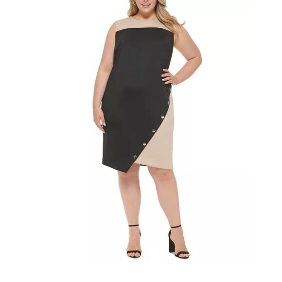 Tommy Hilfiger Colorblocked Jersey Dress Size 16 - Picture 7 of 11